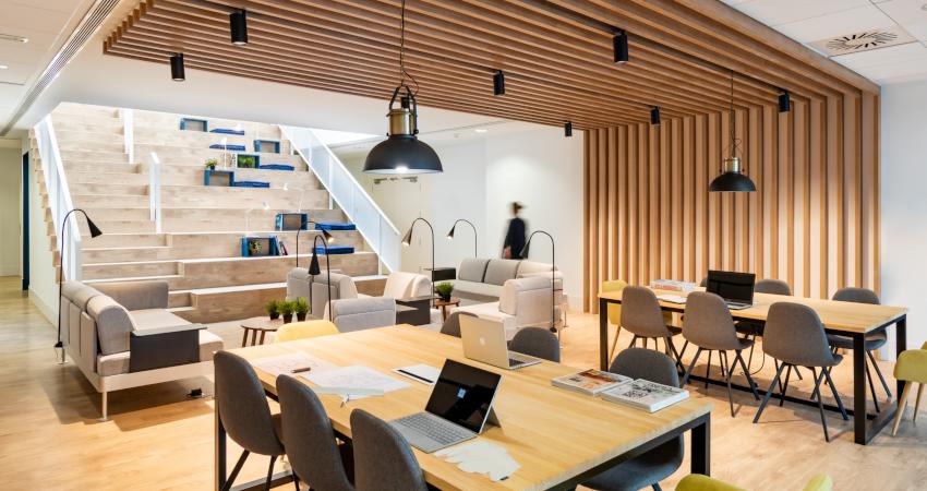 estilo de oficina coworking